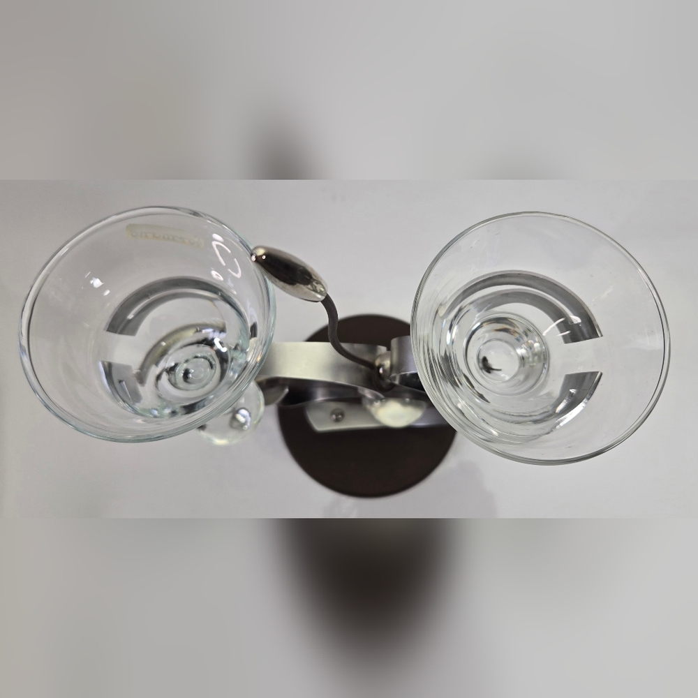 Vintage Art Deco Formano Tear Drop Metal & Glass Candle Holder - Picture 4 of 10